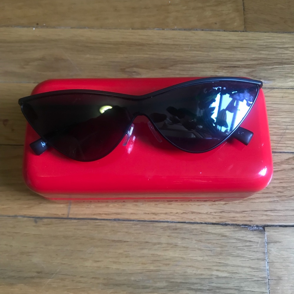 Adam selman x le specs collab cat eye sunglasses